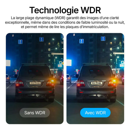 Dashcam 4K Pro – Enregistrement Ultra HD avec caméras avant/arrière, vision nocturne et surveillance 24h/24